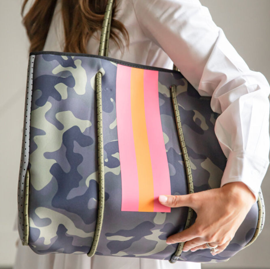 Camo neoprene tote hotsell