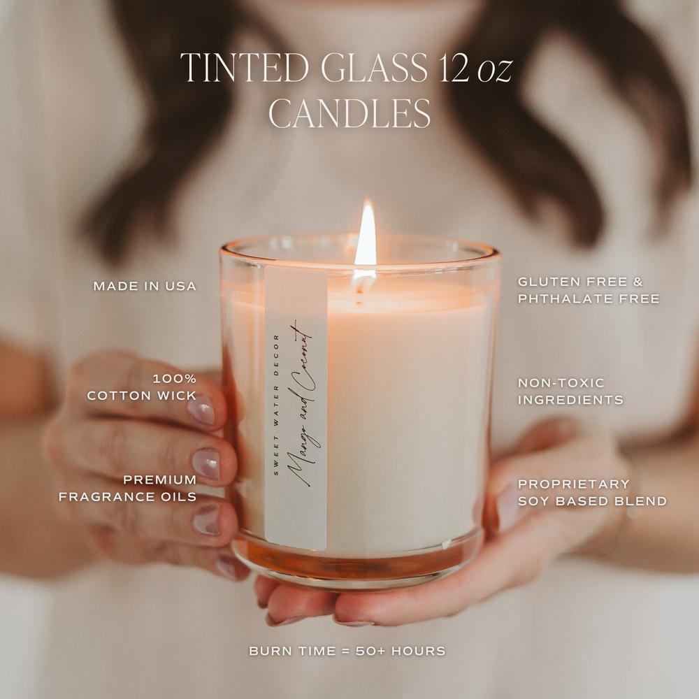 Coastal Lemon 12 oz Candle - Home Decor and Gifts