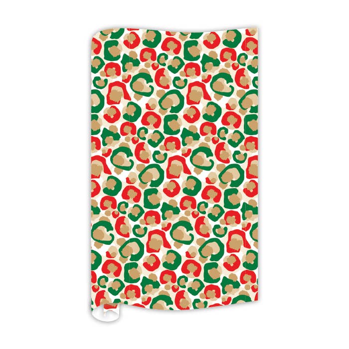 Emily McCarthy Christmas Spot Cheetah Wrapping Paper