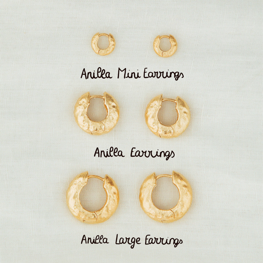 Anilla Mini Earrings | Agapée Jewelry Waterproof
