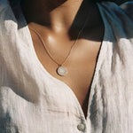 Luna Pavé Necklace | Jewelry Gold Gift Waterproof