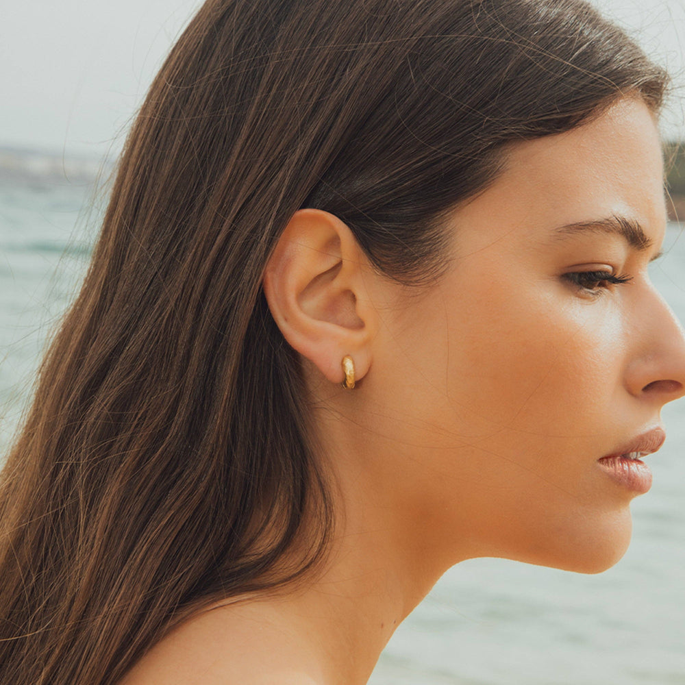 Anilla Mini Earrings | Agapée Jewelry Waterproof