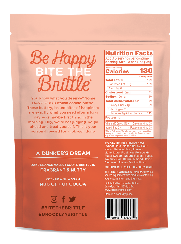 Cinnamon Walnut Italian Cookie Brittle