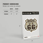 STICKERS Route 66 Sign, Letterpress