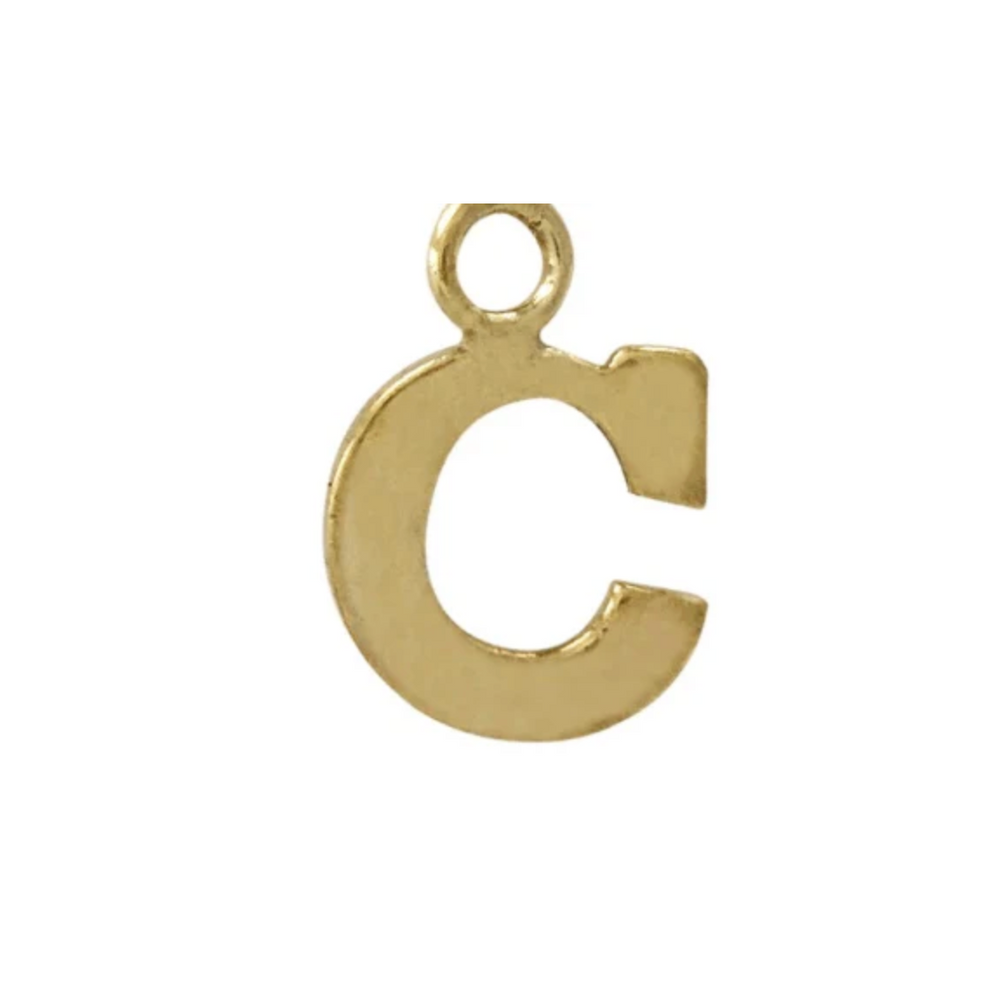 Gold Filled Initial Charm Waterproof Bracelet