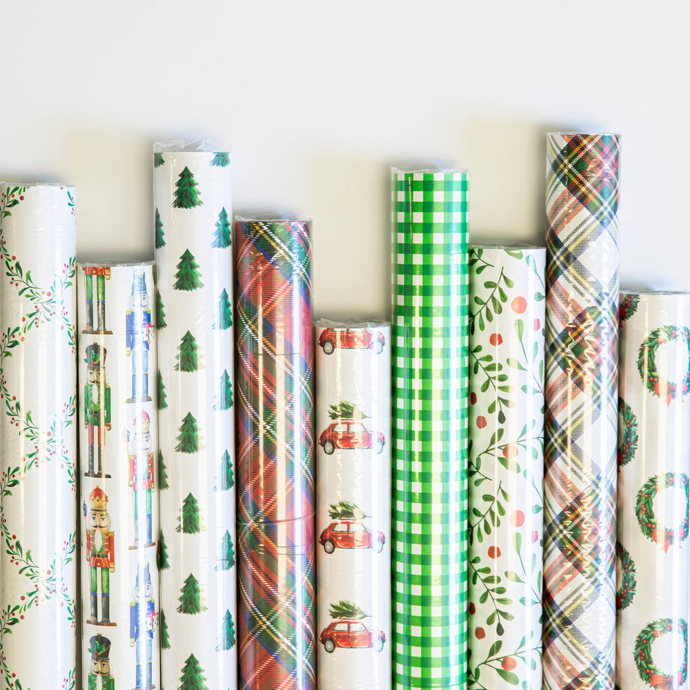 Continuous Roll Gift Wrap | Tartan Plaid