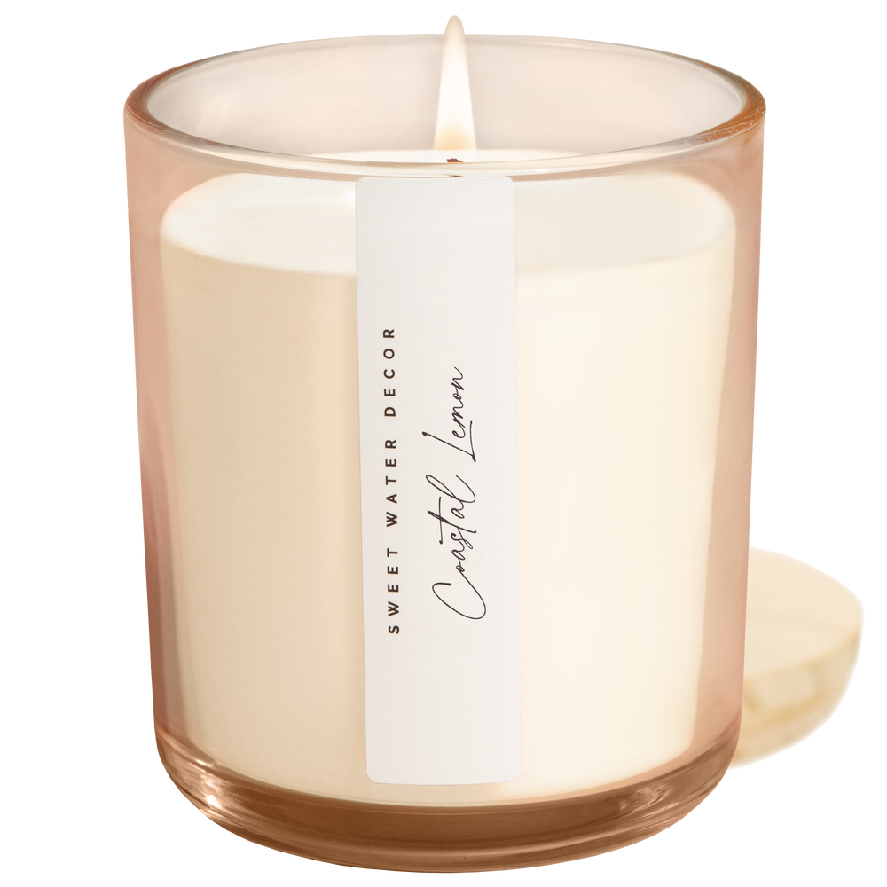 Coastal Lemon 12 oz Candle - Home Decor and Gifts