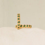 Amélia Green Ring | Agapée Jewelry Waterproof