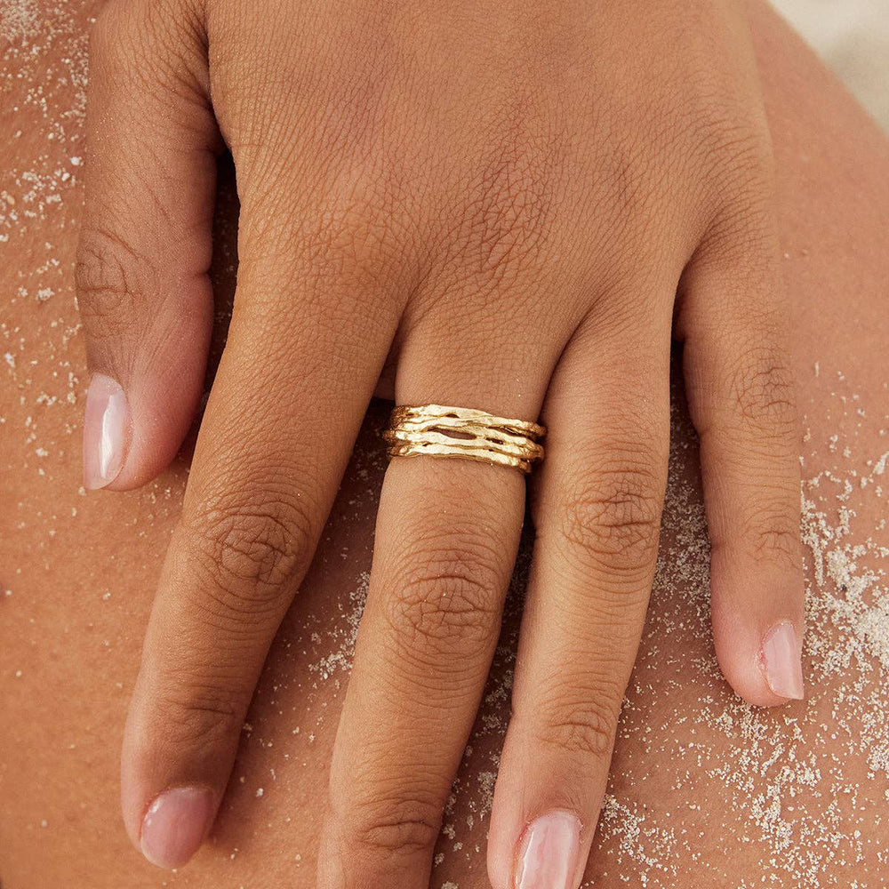 Coral Ring | Jewelry Gold Gift Waterproof