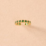 Amélia Green Ring | Agapée Jewelry Waterproof