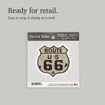 STICKERS Route 66 Sign, Letterpress