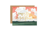 Happy Day Landscape Greeting Card Stationery