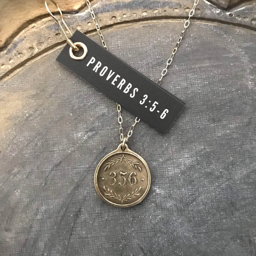 Madison Sterling Proverbs 3:5-6 Pendant Necklace