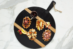 Black Round Mod Charcuterie Board, Medium