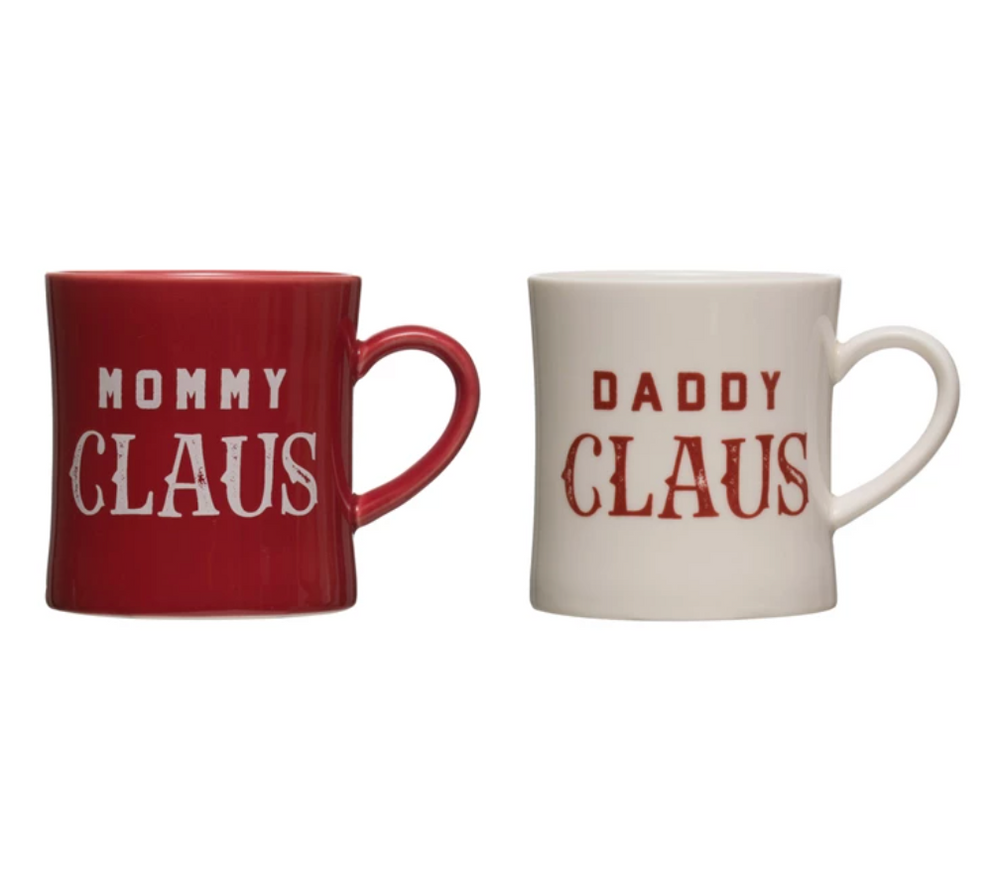 Mommy/Daddy Claus Stoneware Mug