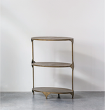 Metal 3-Tier Shelf with Antique Finish
