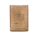 Large Jack London Leather Journal -7”x9.75”