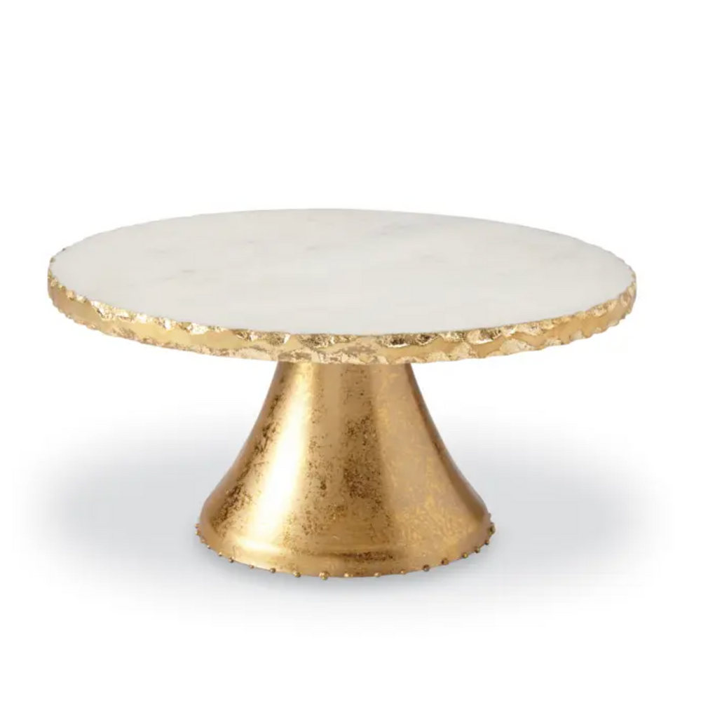 Marble Gold Pedestal Stand
