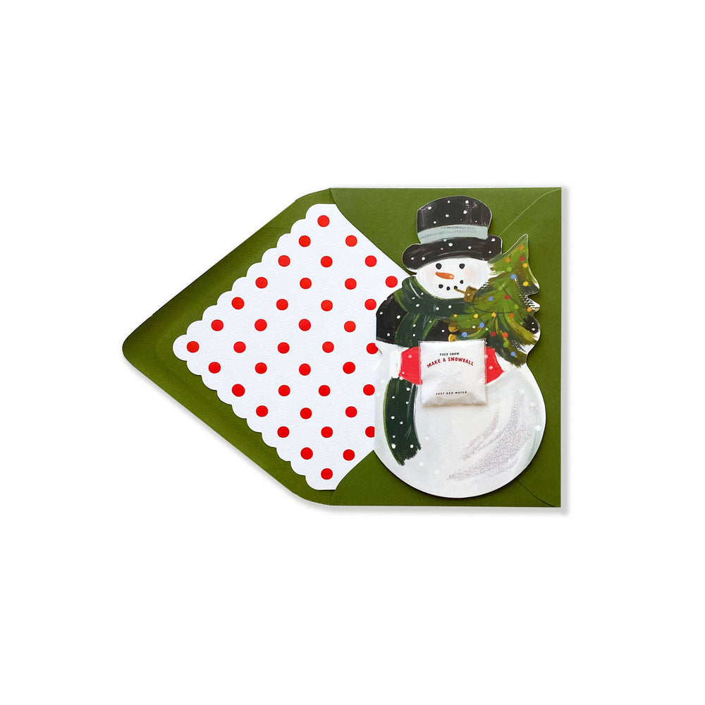 Make Your Own Snowball Snowman Card